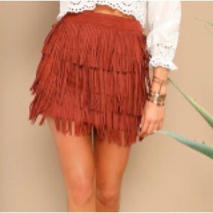 Women’s fringe skirt